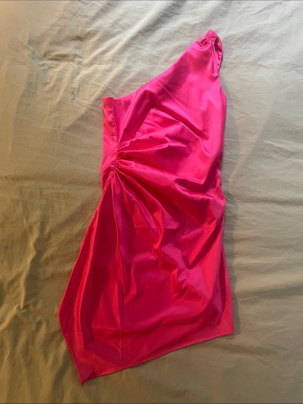 Baobab Collection Satin Mini Dress - Fuchsia